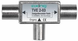 Axing TVE 2-03 Adapter IEC, 2-Wege-Verteiler, fabrikneu
