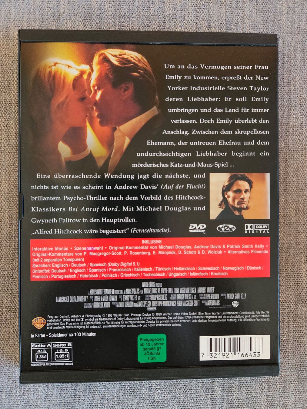 Alle DVDs: Ein perfekter Mord DVD – Gebraucht aus Beinwil am See von Schnugi6 1