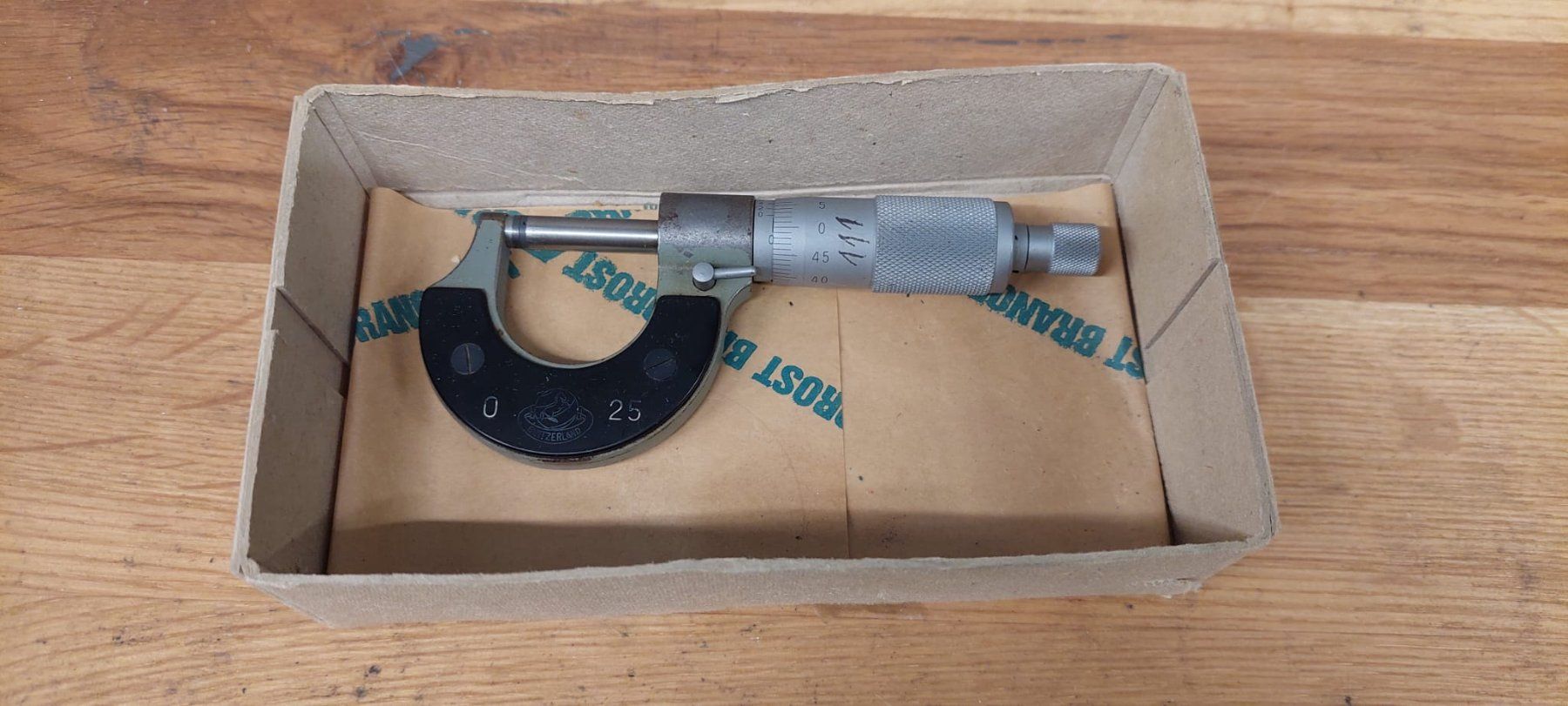 Misurare: Micromètre étalon 0-25mm – Usato da Ste-Croix venduto da CAP14_SARL