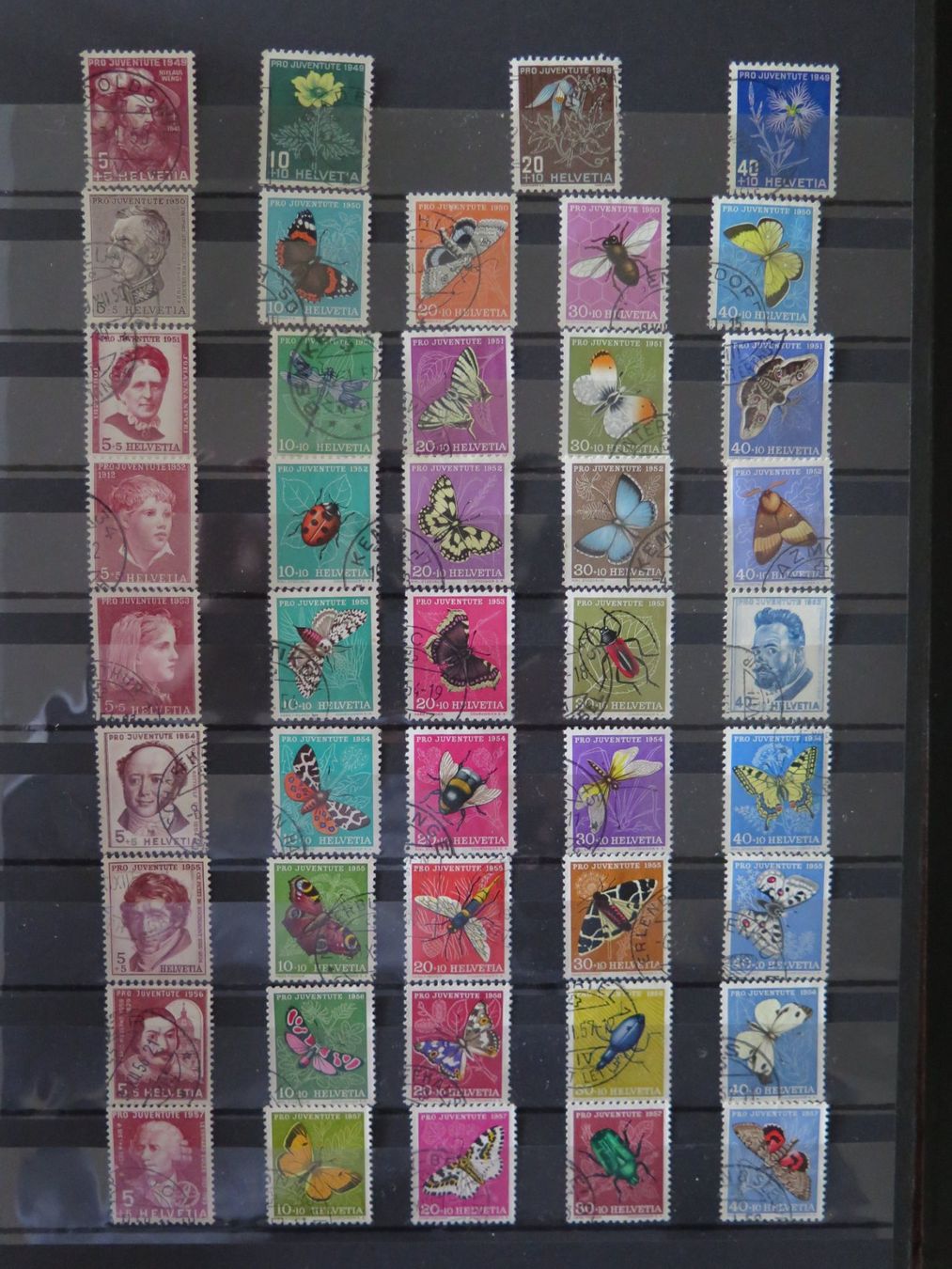 Tutti i francobolli: Pro Juventute 1913 - 2000 SBK 1 - 359 – Usato da Winterthur venduto da Namo1 4