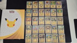 Pikachu 30 ans Lot complet en Français