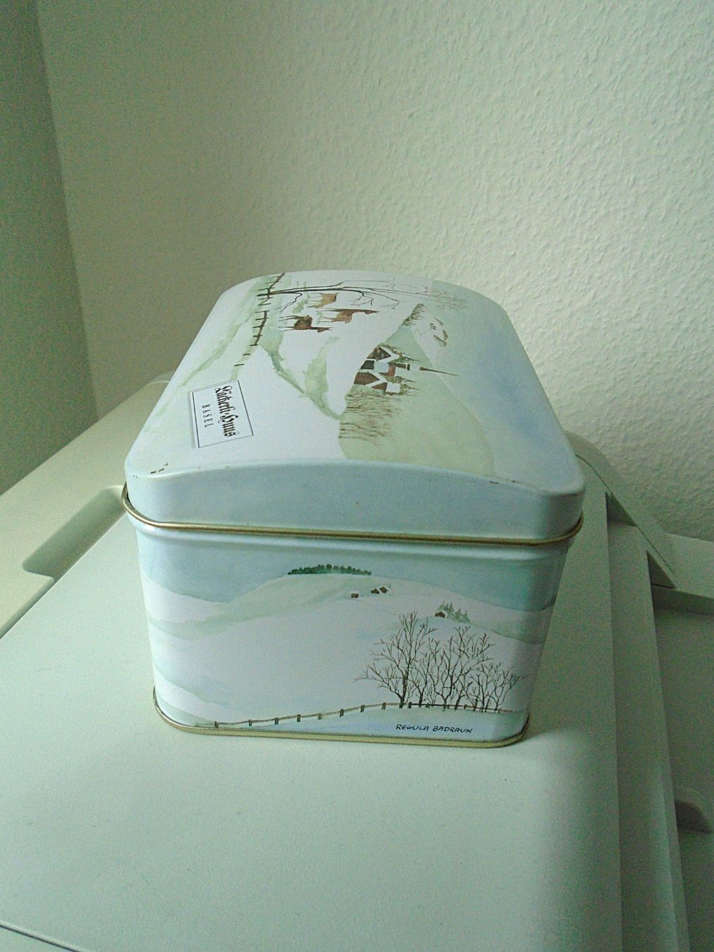 Pots: Läckerli-Huus Basel BLECHDOSE / Blech-Dose Winterlandschaft – D'occasion à Pfeffingen par Intertandem 1