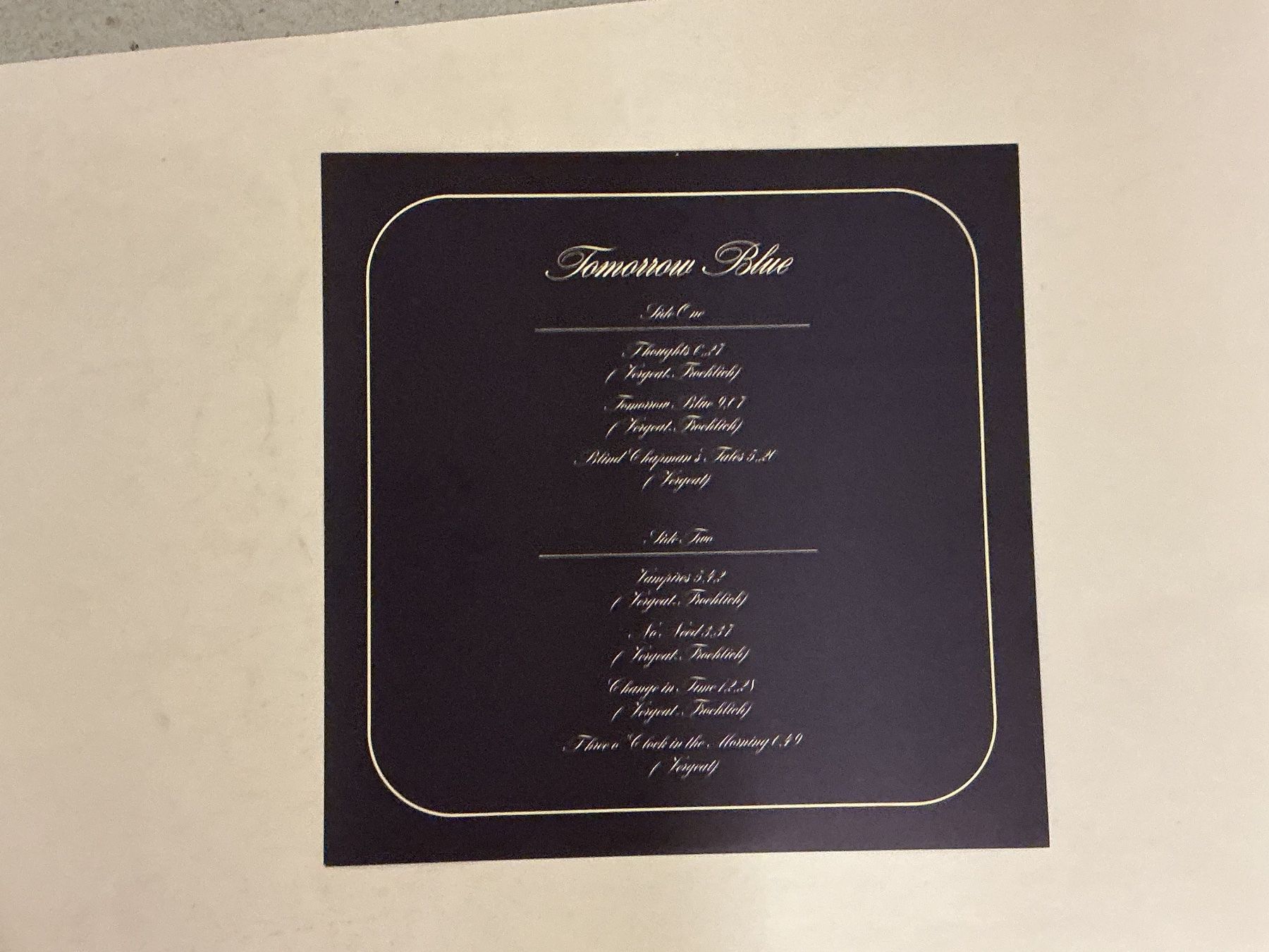 Dischi in vinile: Toad LP - Tomorrow Blue / LP NM – Usato da Winterthur venduto da Tumko-Vinyl 2