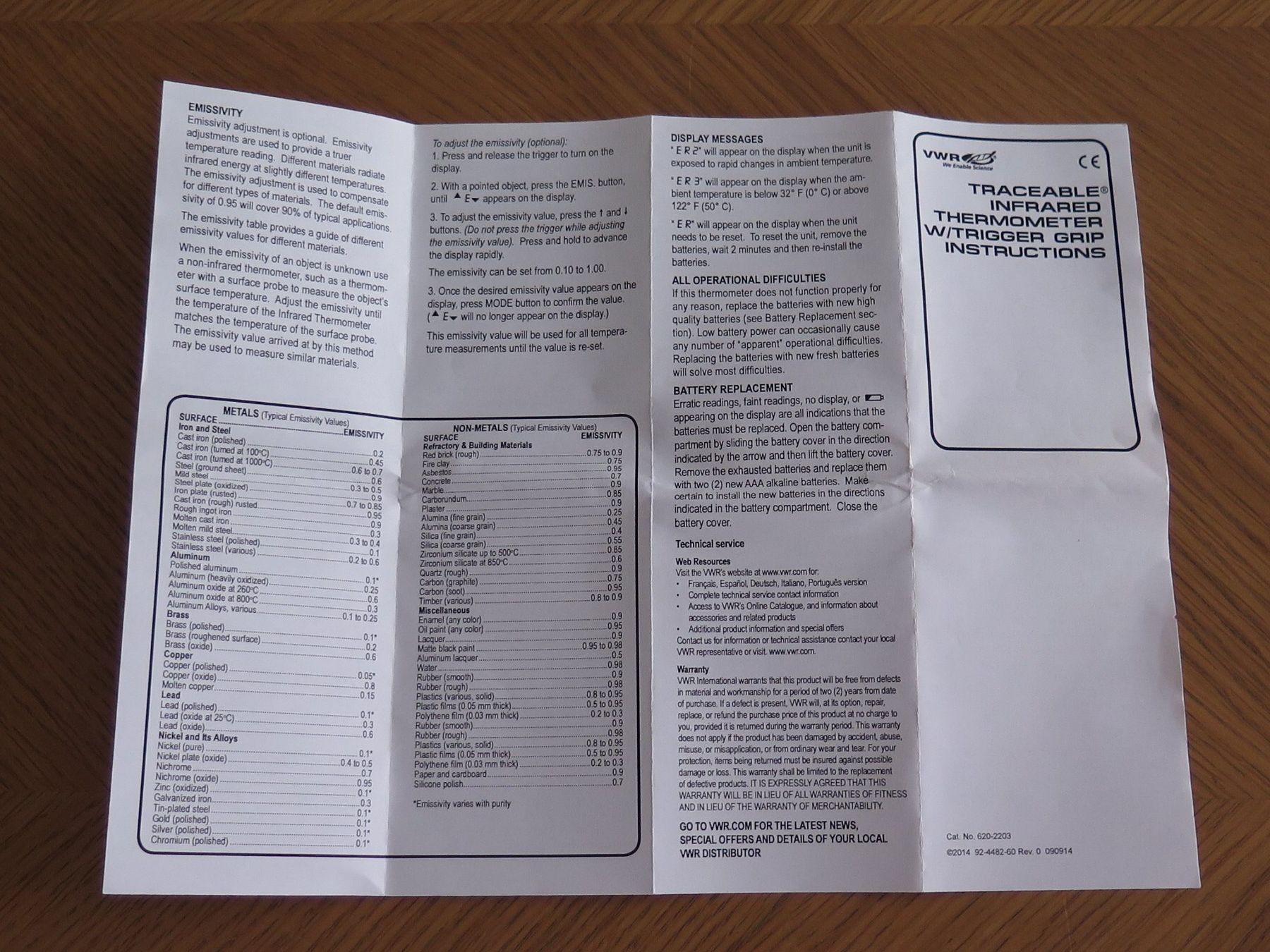 Autres articles pour la maison: VWR Traceable Infrarot Thermometer NEUWERTIG – Neuf (Voir description) à Basel par Deko1 4