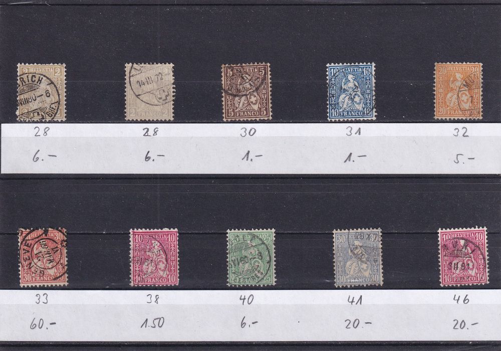 Schweiz Lot 1862 1881 Sitzende Helvetia Kaufen auf Ricardo