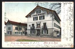 AK Mariastein, Hotel de la Poste, 1902