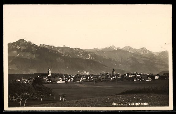Cartoline postali: AK Bulle, Vue générale – Usato da Berlin venduto da bartko-reher