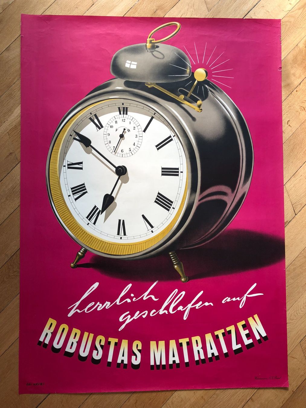 Foto & Immagini: Plakat Robustas Matratzen von Edi Hauri, Basel – Usato da Winterthur venduto da Claesheda
