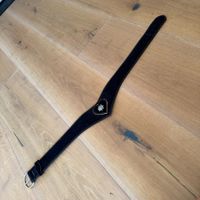 Trachten Gurt schwarz Edelweiss Herz Leder 75cm