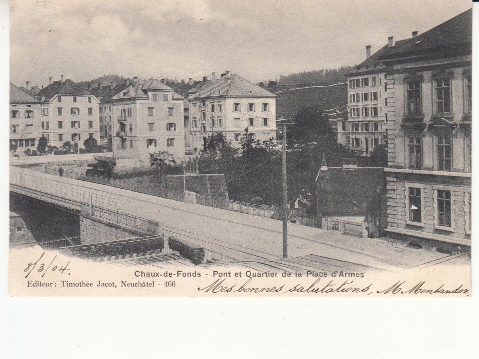 Cartoline postali: Chaux de Fonds 1904 – Usato da Bürglen TG venduto da StampGraf