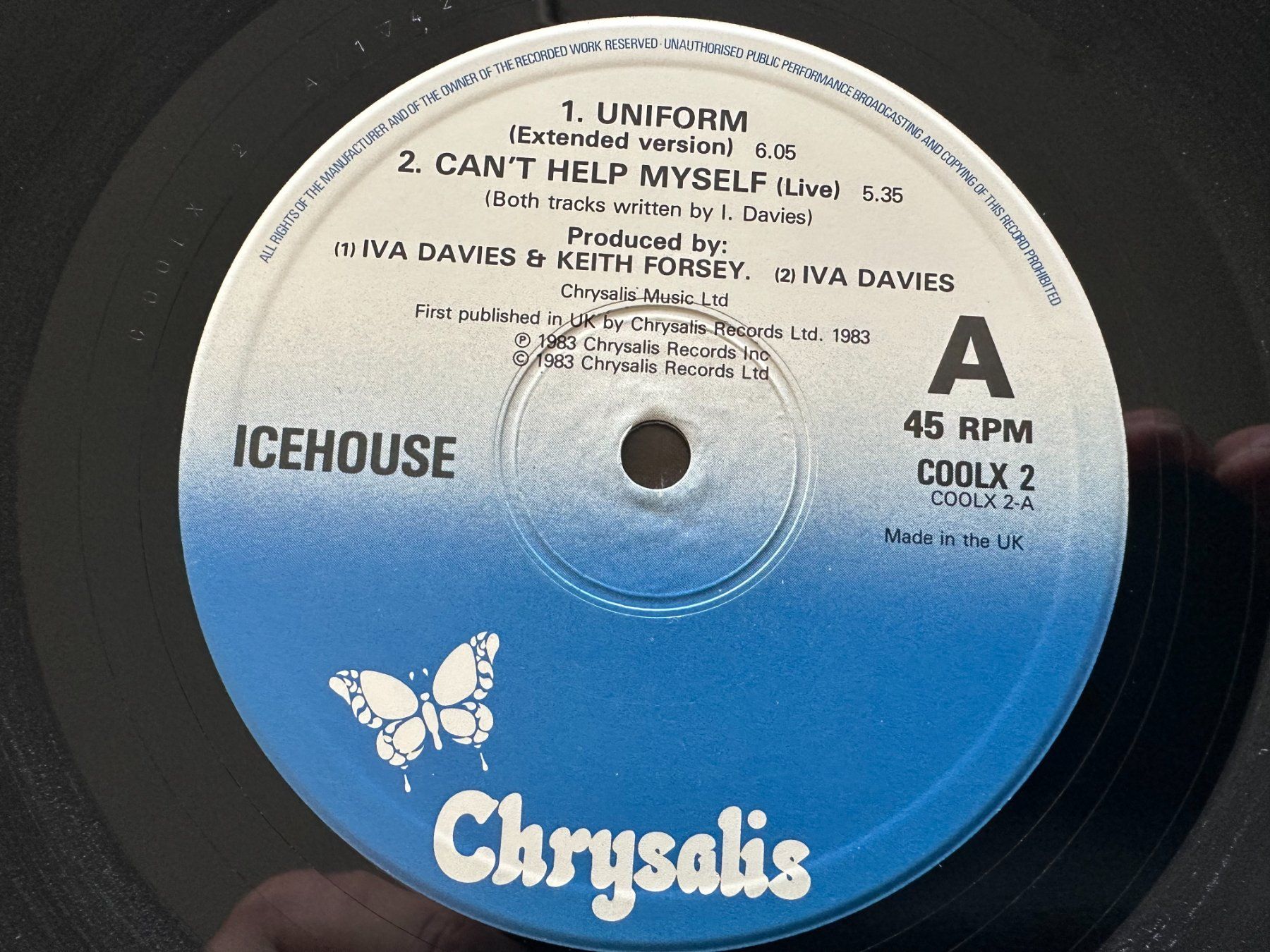 Dischi in vinile: ICEHOUSE 12 UNIFORM ( EXTENDED VERSION ) – Usato da Sion venduto da jaipur1401 2