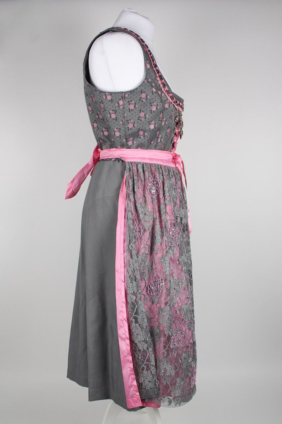 C&A Vestiti: LANDHAUS Dirndl grau/rose gr.40 – Usato da Zollikofen venduto da Restwert_Zollikofen 2