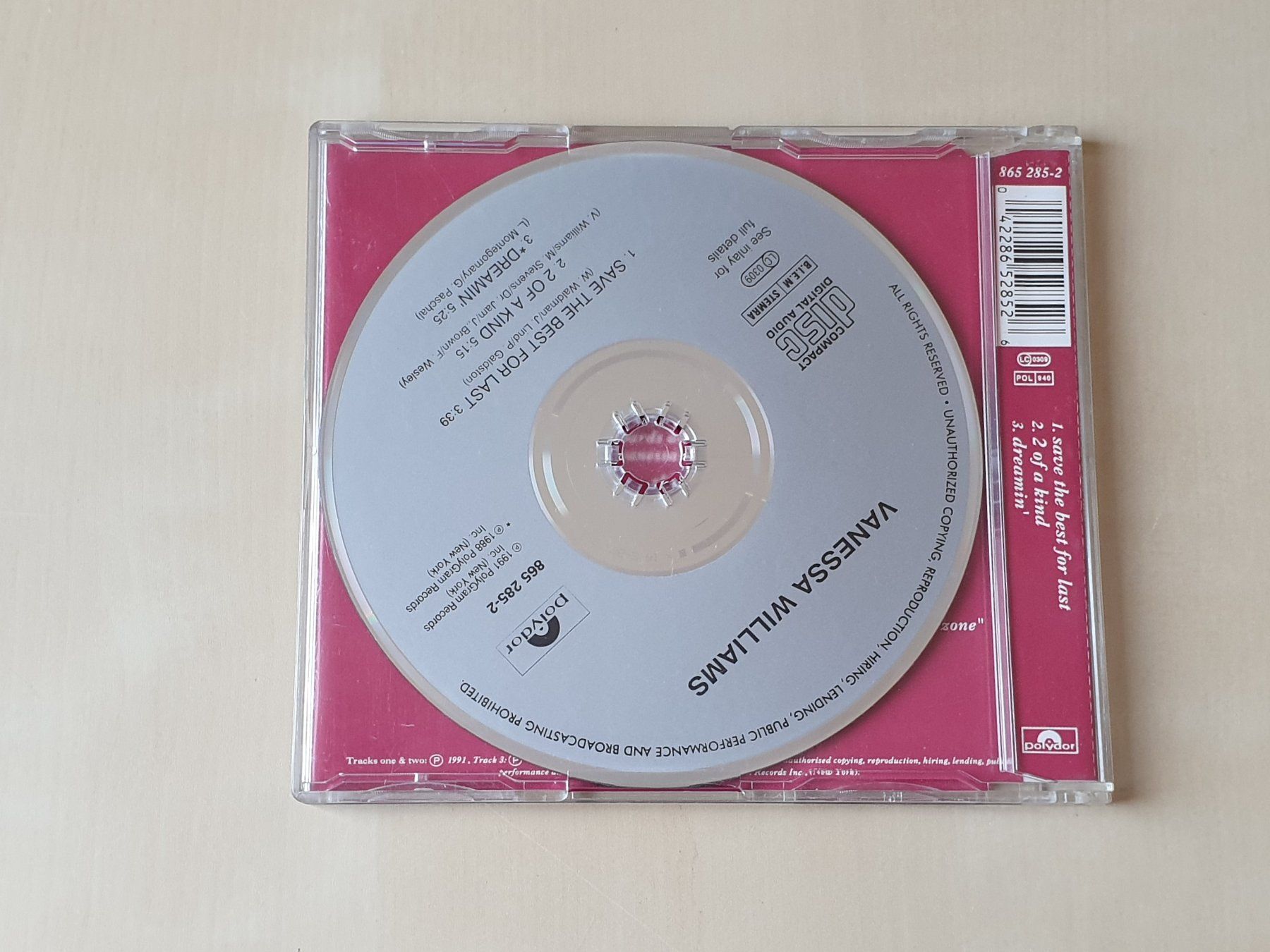 CDs: Vanessa Williams save the best for last – D'occasion à Stansstad par collectorsshop 1