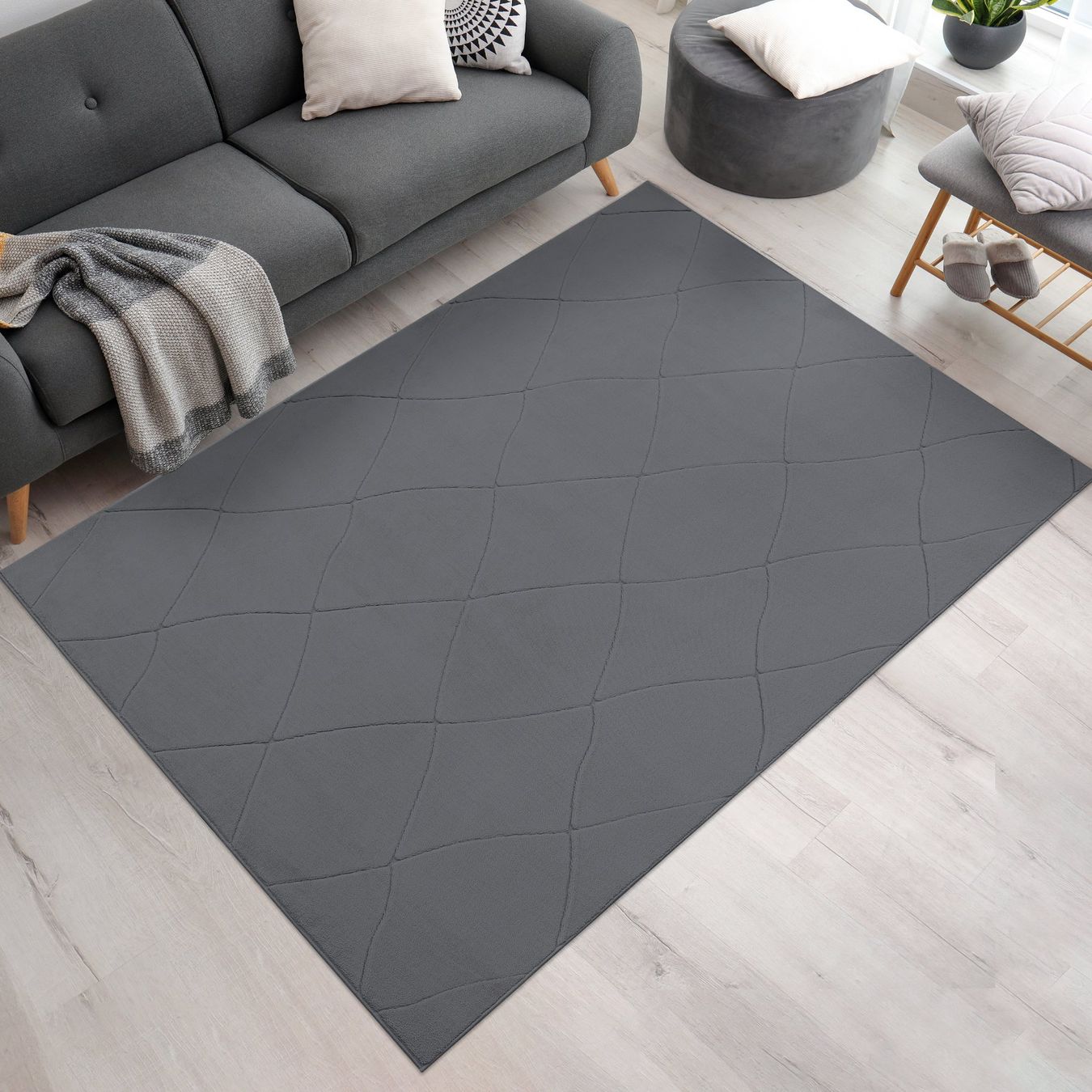 Tappeti: XXL Teppich Soft 3D Antrazith 200x290 cm – Nuovo e nell'imballaggio originale da Bern venduto da Miraitrading