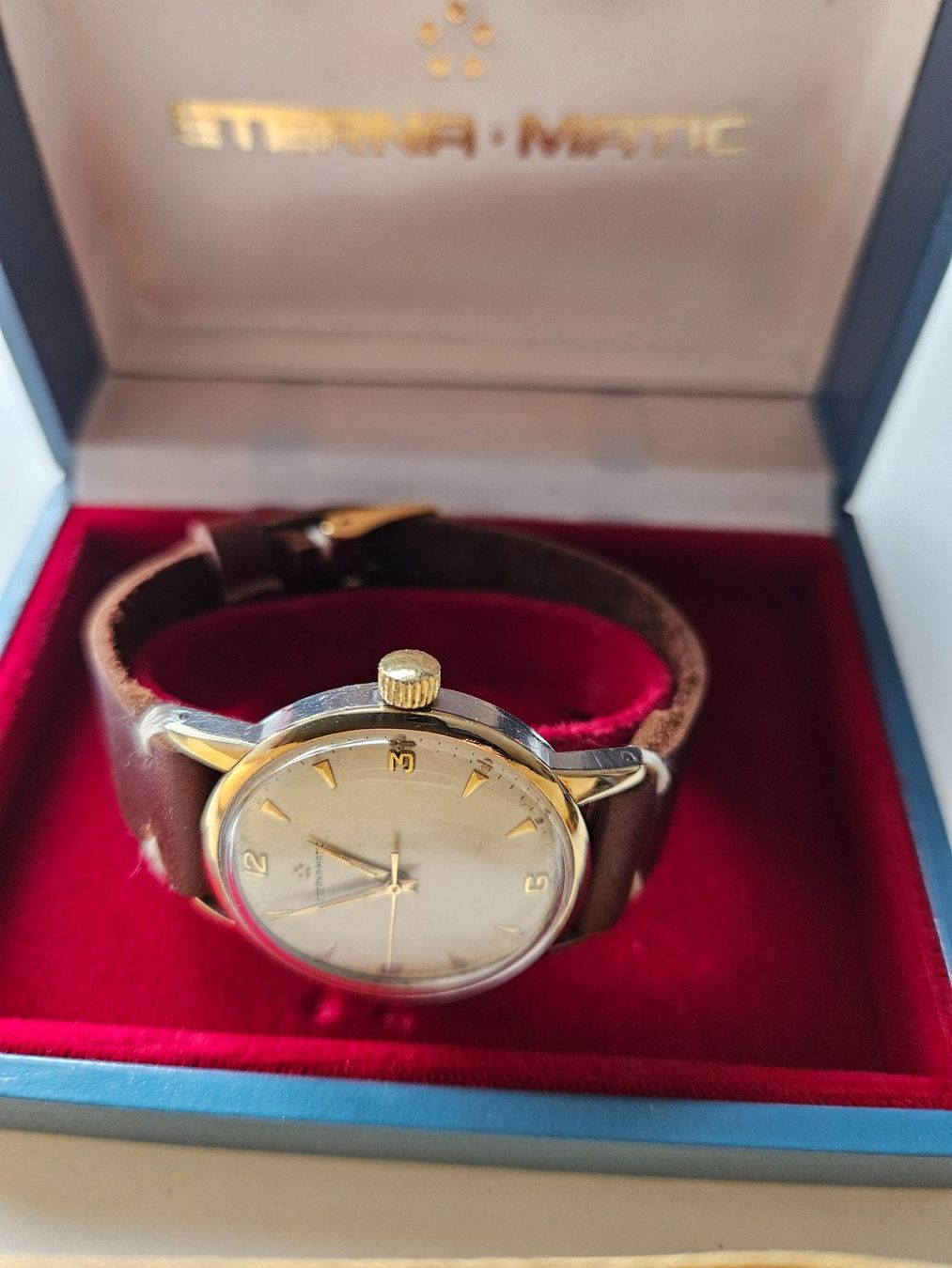 Eterna Orologi: Eterna-Matic 1952 Goldkappe mit Box – Usato da Berikon venduto da mmm21 6