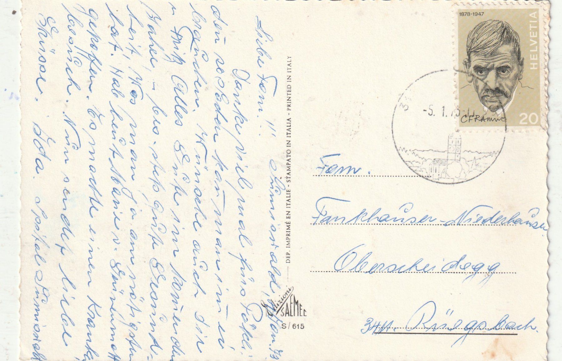 Cartoline postali: Bluenkarte – Usato da Lumbrein venduto da made02 1