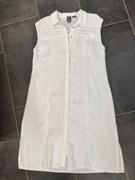 Robe chemise blanche en lin marque MANOR sans manches  44