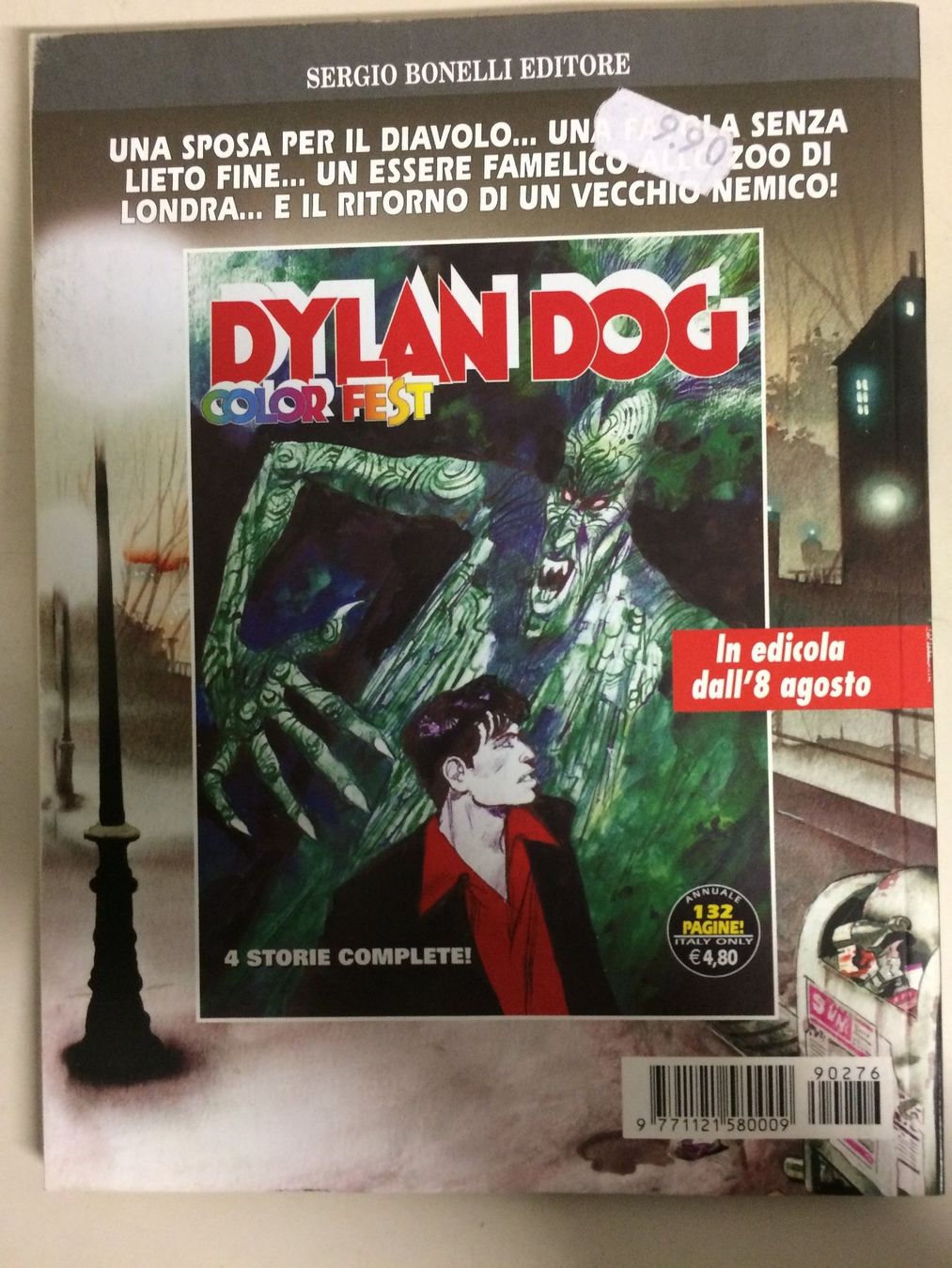 Fumetti: DYLAN DOG # 276 SCONOSCIUTO SULLA STRADA Sergio Bonelli 2009 – Usato da Vezia venduto da Aquarius_Age 1