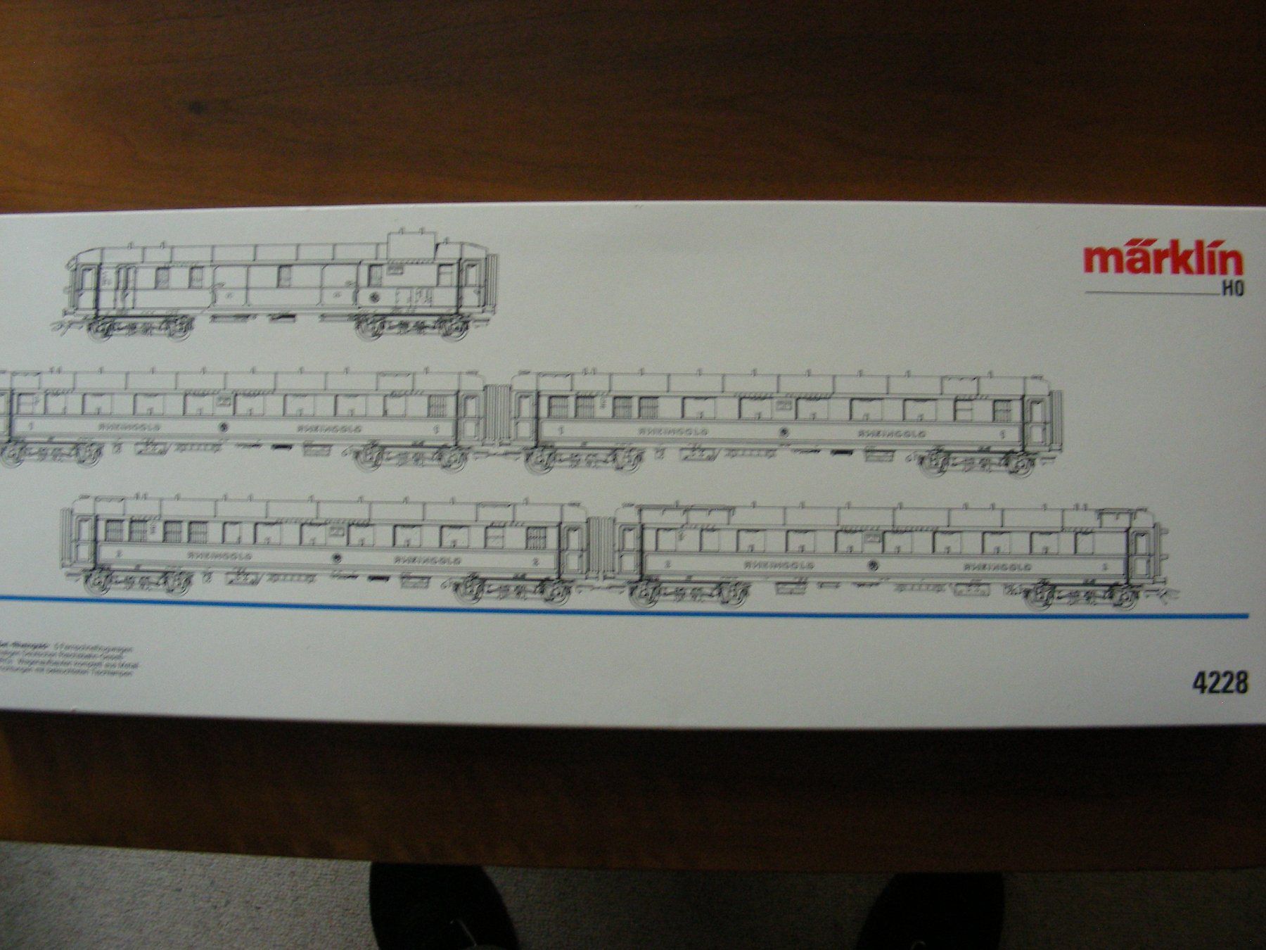 Märklin Modellini di ferrovie: Märklin Set de voitures Rheingold – Usato da Villars-Burquin venduto da Rodjeurs 1