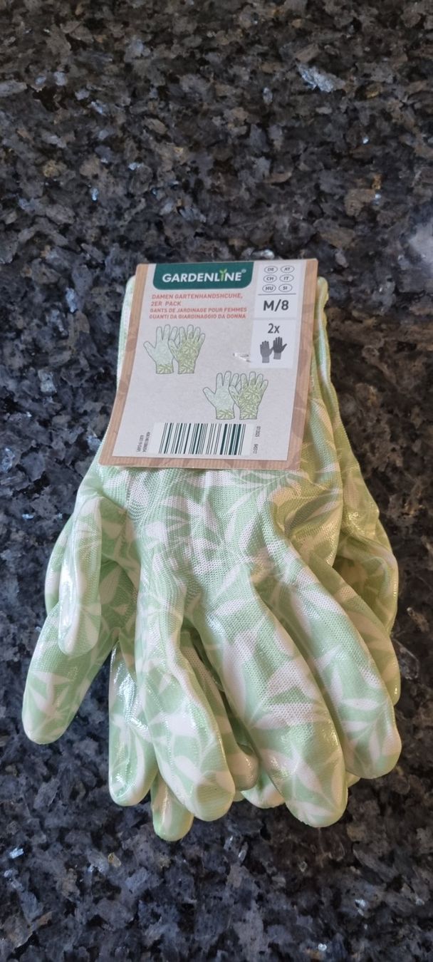 Guanti & manicotti: Gartenhandschuhe Damen, Gardenline, Gr. M, 2er Pack – Nuovo (secondo la descrizione) da egliswil venduto da Maggy6