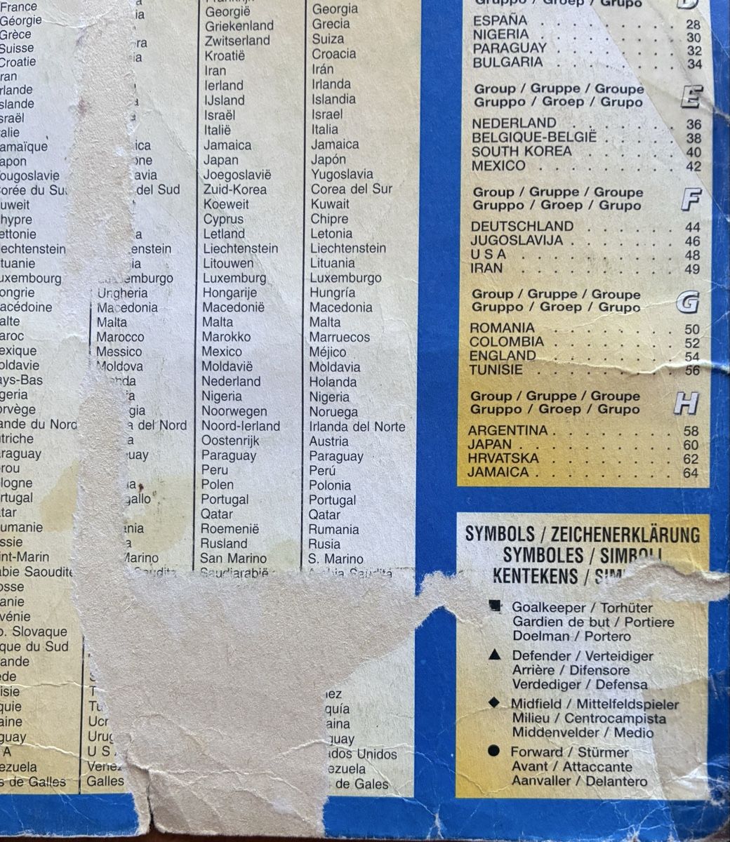 Panini Album: WM 98 Panini Album komplett – Usato da Baden venduto da Goldbaum 1
