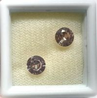 2x Saphirs rose 1.64 ct NON TRAITES - CERTIFICAT 820.- Fr