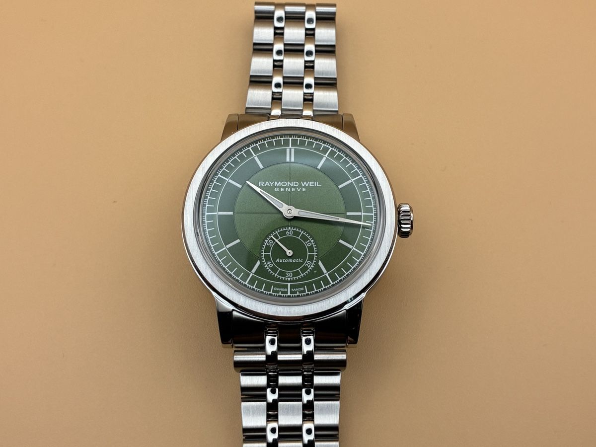 Raymond Weil Orologi: Raymond Weil Millésime Petite Seconde -Vert British - 39.5mm – Nuovo (secondo la descrizione) da Meyrin venduto da Samos23