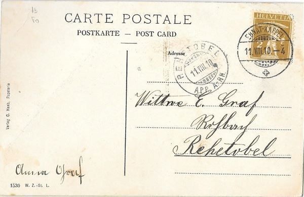Cartoline postali: Ebnat - Kappel Gesamtansicht – Usato da Olten venduto da clotaldi 1