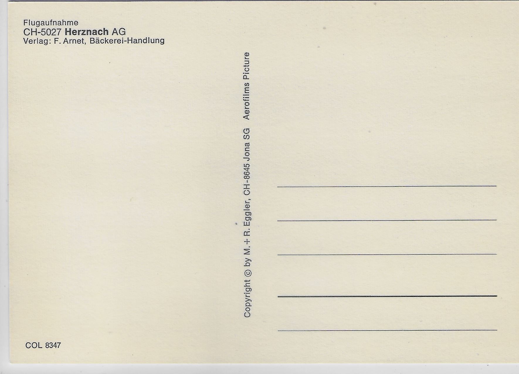 Cartoline postali: Flugaufnahme Herznach AG – Antico da Ettingen venduto da Kartenplanet 1