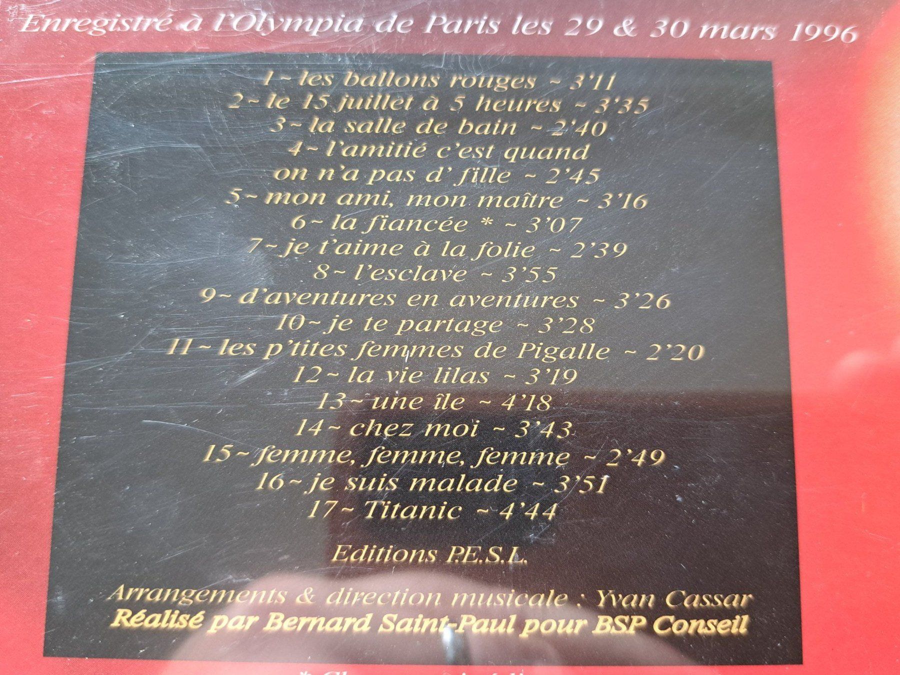 CD: Cd Serge Lama - L'ami  – Usato da Pully venduto da bro_n52j 3