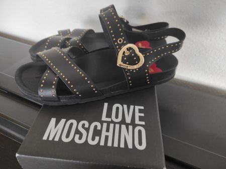 Neue Moschino Sandale 40 Leder