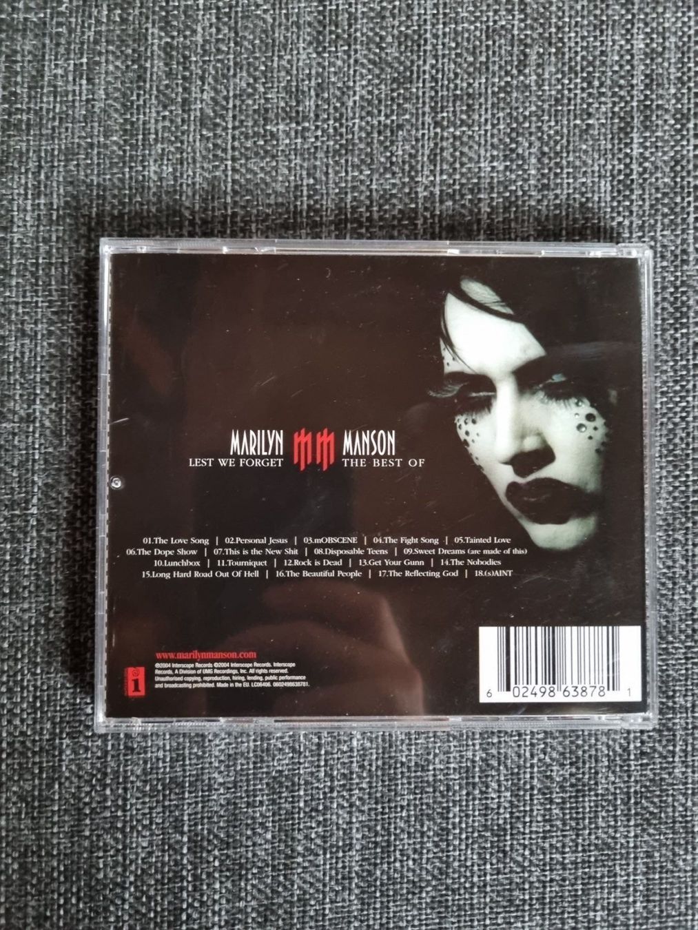 CD: Marilyn Manson - Lest We Forget,CD Metal – Nuovo (secondo la descrizione) da Winterthur venduto da Belzarek 1