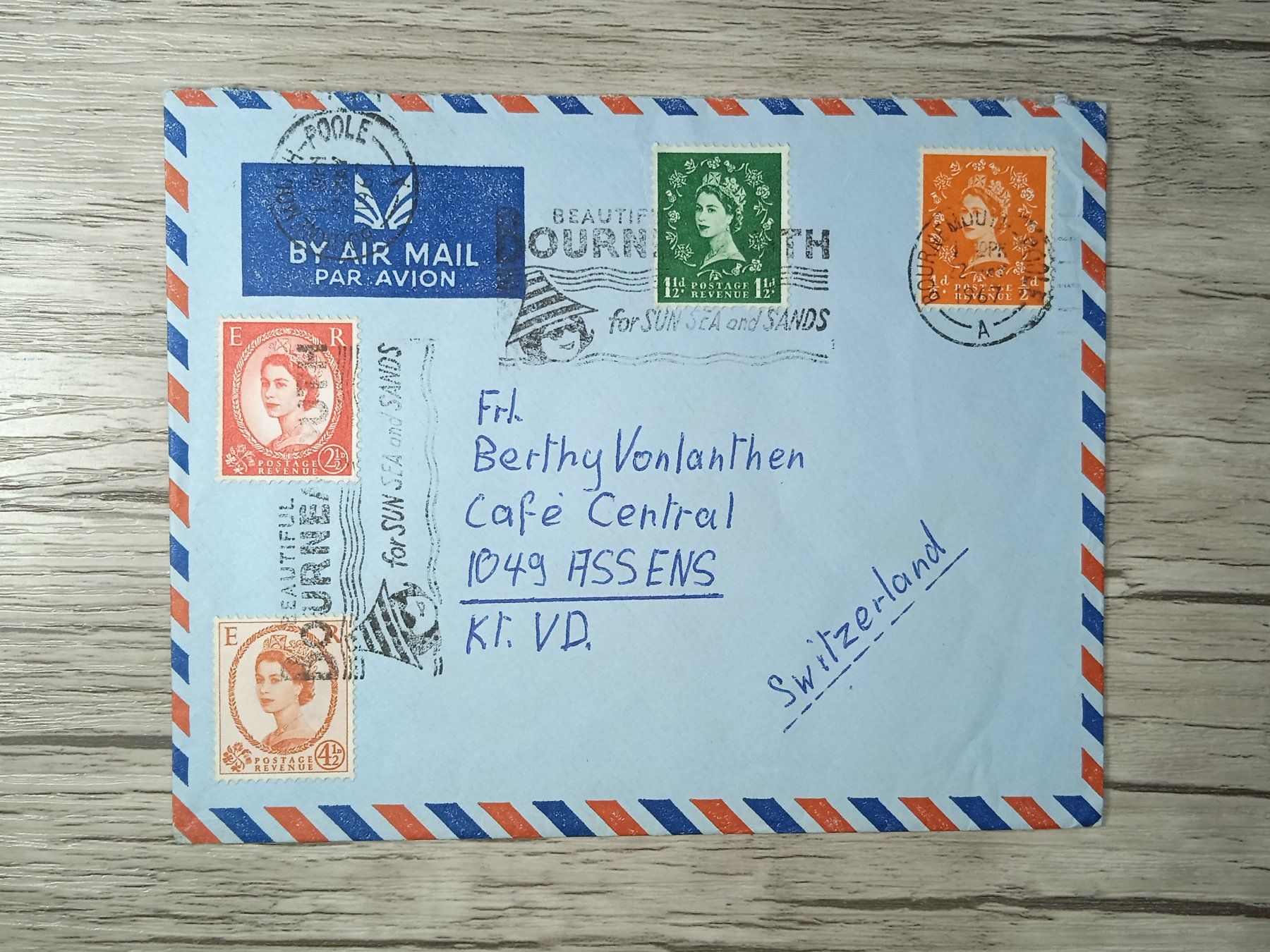Tutti i francobolli: TR45 Enveloppe + Timbre England 1967 – Usato da Cousset venduto da Patrick_Collections
