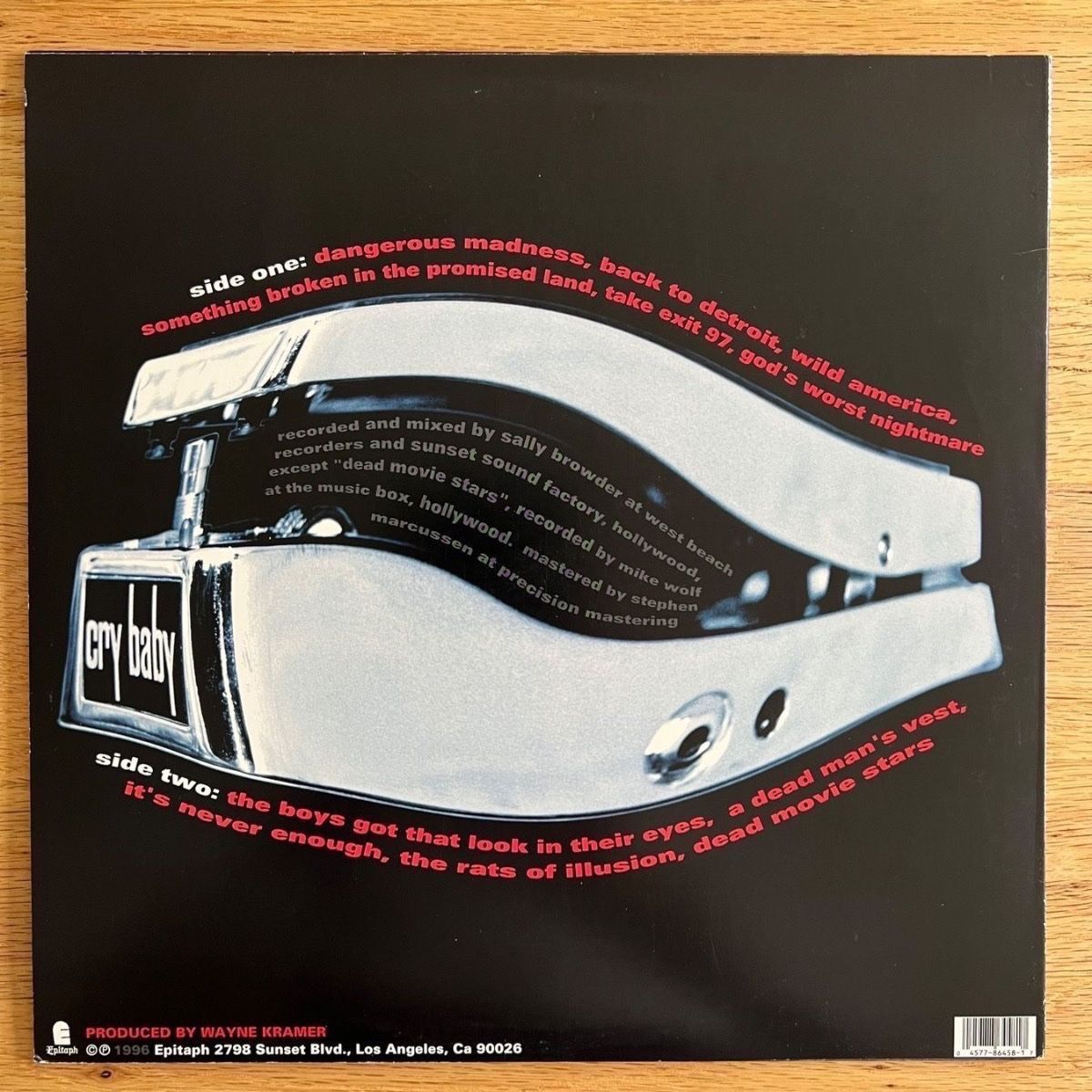 Dischi in vinile: Wayne Kramer - Dangerous Madness / 1. US-Press. 1996 – Usato da Gais venduto da soundcave57 1
