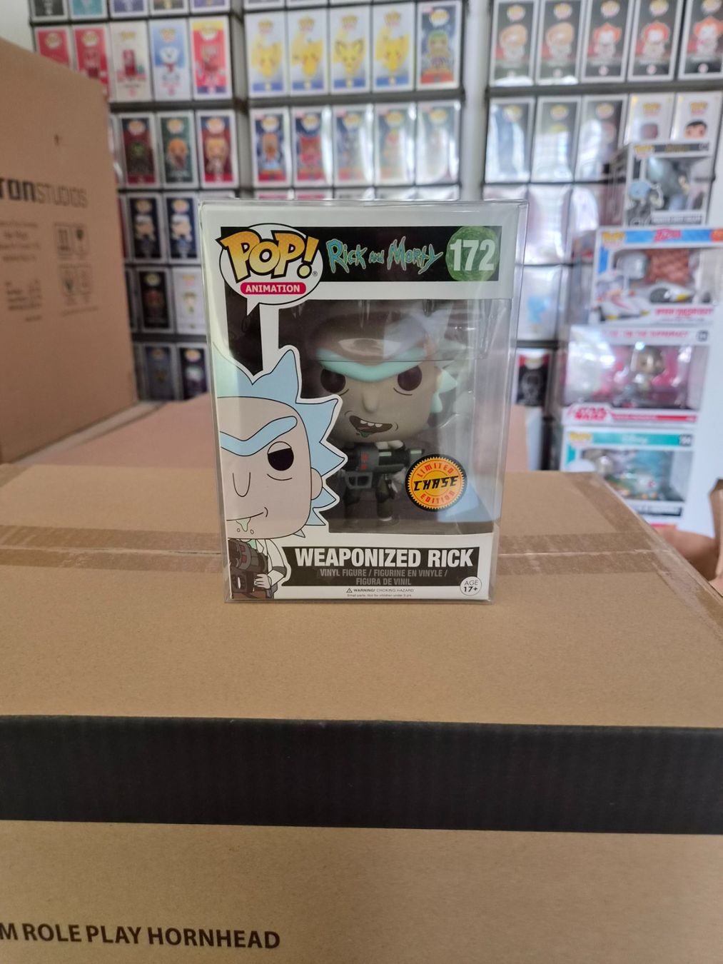 Funko Figurines: Funko Pop Weaponized Rick #172 – Summer Exclusive – Neuf avec emballage d'origine à Sisseln AG par schenk-figuren