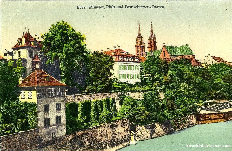 Cartoline postali: Basel - Deutschritter Garten + ca. 1910 – Usato da Emmenbrücke venduto da teestube