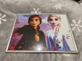 Diamond Painting Eiskönigin Anna Elsa gerahmt