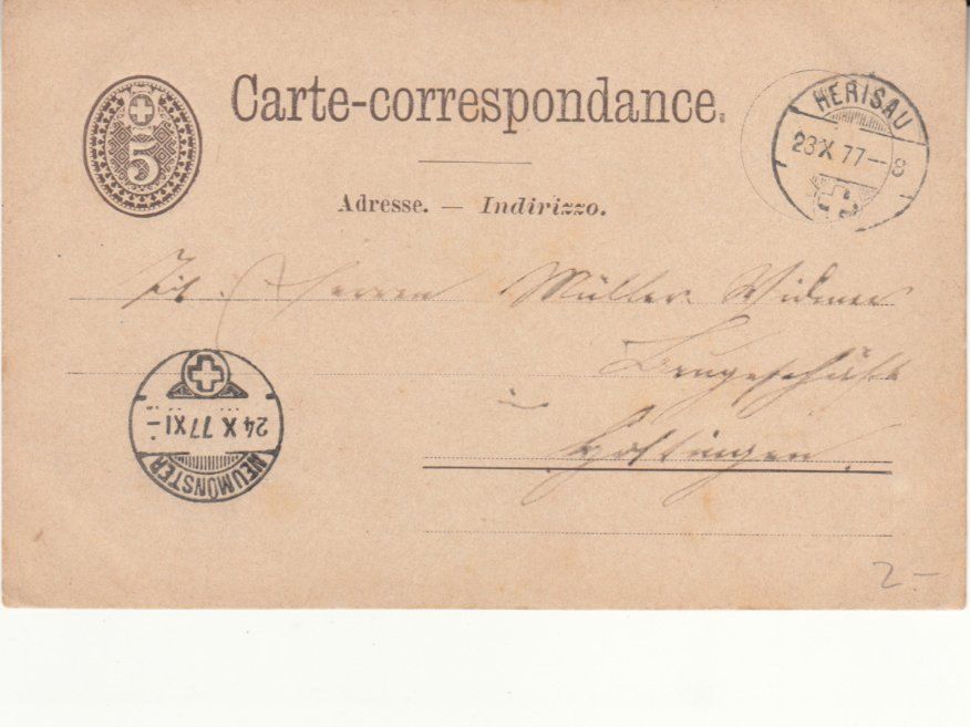 Tutti i francobolli: SGK PK 009 Herisau - Neumünster – Usato da Bürglen TG venduto da StampGraf