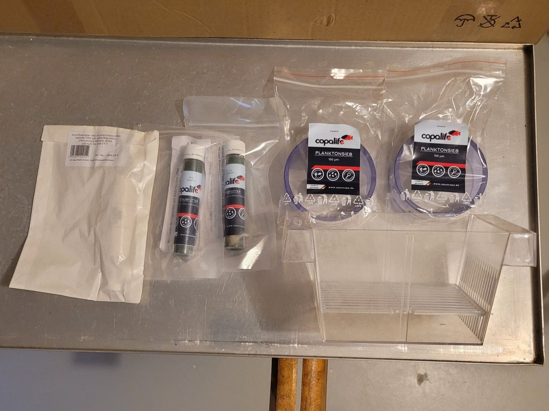 Mangimi: copalife Planktonsieb 150 µm+Staubfutter+Durchflussregler – Nuovo (secondo la descrizione) da Dörflingen venduto da tucson16 4