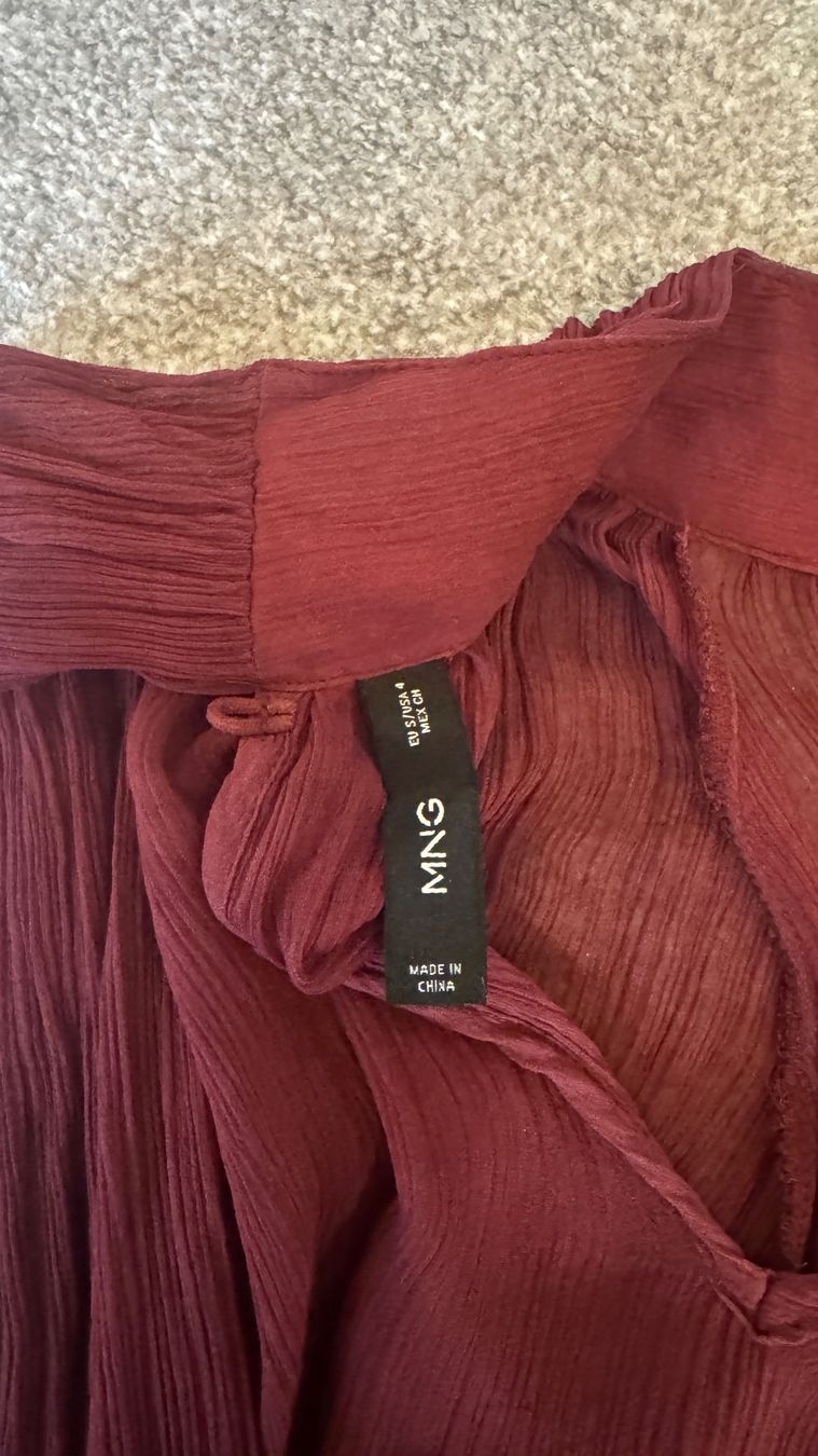 Mango Camicette: Bluse Bordeaux rot Mango, Gr. S – Usato da Kriessern venduto da loolah 4