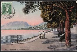 CP, Neuchâtel , Quai Osterwald , 1911