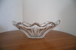 Vintage, Massive Glas Schale , verm. France
