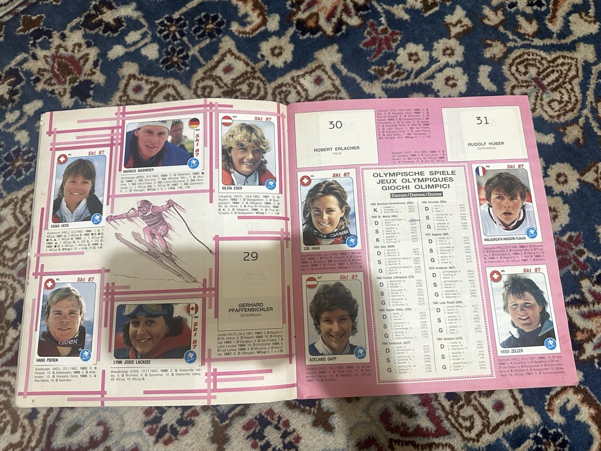 Panini Album: Album Ski 87 Panini  – Usato da Bellinzona venduto da Ti.belli 5