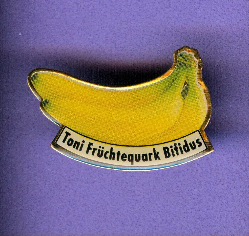 Placchette & Badge: Toni Früchtequrk Bifidus  BANANE – Usato da Winterthur venduto da Sammleroase