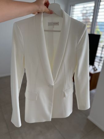 Eleganter weisser ZARA Blazer – klassisch S 36