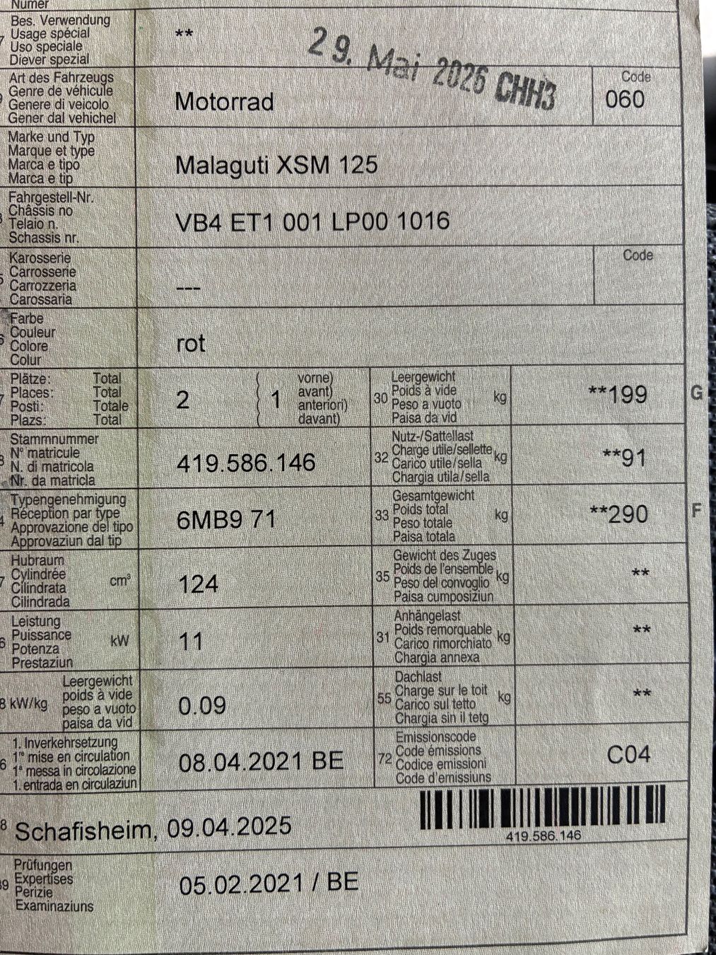 Malaguti Strada: Malaguti XSM 125 ab mfk – Usato da St. Gallen venduto da zx10r 7