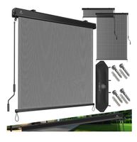Sonnenrollo 180x250cm Transparent Anthrazit inkl. Wandmont