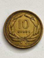 Münze Türkei 10 Kurus 1949