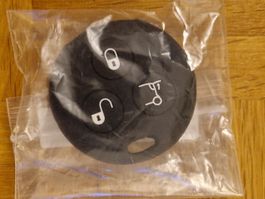 Smart 452 Schlüsselüberzug aus Gummi schwarz
