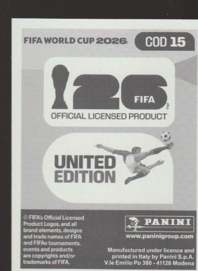 Panini Carte collezionabili: FIFA WORLD CUP 2026 Panini Sticker COD 15 MESCHACK ELIA – Nuovo (secondo la descrizione) da Vezia venduto da Aquarius_Age 1